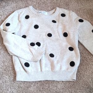 H&M toddler polka dot sweater